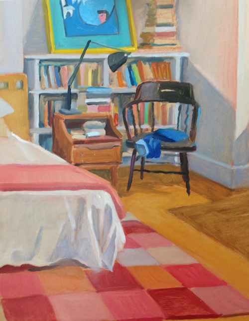 Bedroom 30x25 cm oil:timber 2014